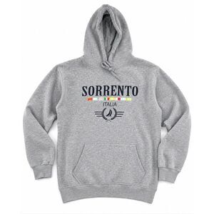Sorrento Italy Souvenir Hoodie XL Gray Fleece Lined Pullover Sweatshirt